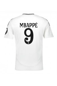 Real Madrid Kylian Mbappe #9 Fotballdrakt Hjemme Klær 2024-25 Korte ermer